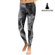 New Style Leggings Women Galaxy Space Legging Fitness Digital Print Slim Elastic Workout Plus Size Pants Legins - MODAVESTRE