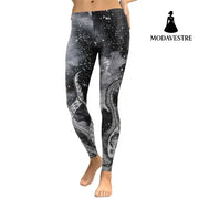 New Style Leggings Women Galaxy Space Legging Fitness Digital Print Slim Elastic Workout Plus Size Pants Legins - MODAVESTRE