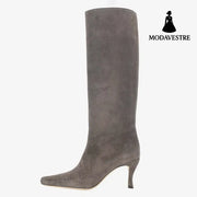 New Style Square Head Cowboy Boot Women