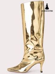 New Style Square Head Cowboy Boot Women