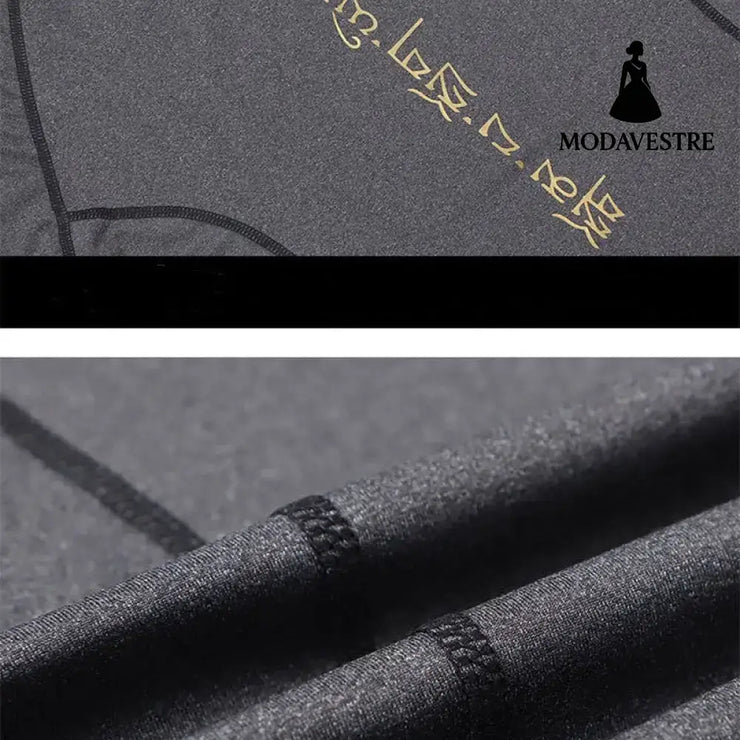 New Summer Casual Printing Tight-fitting Running Fitness Clothing For Men