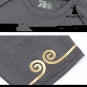 New Summer Casual Printing Tight-fitting Running Fitness Clothing For Men