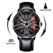 New Top Brand Luxury Mens Watches Stainless Steel Car Wheel Hub Quartz Watch For Men Military Sport Watch Relogio