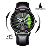 New Top Brand Luxury Mens Watches Stainless Steel Car Wheel Hub Quartz Watch For Men Military Sport Watch Relogio