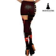 New  Women Leggings Ripple Digital Print Cool Belt Pattern Fashion Leggins Ripple Slim Elastic Workout Plus Size - MODAVESTRE