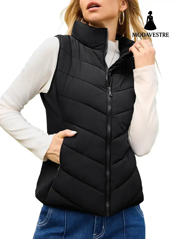 New Women’s Cotton Clothes Vest Black / L