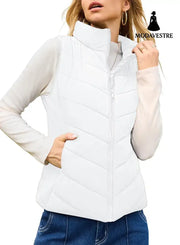 New Women’s Cotton Clothes Vest White / L