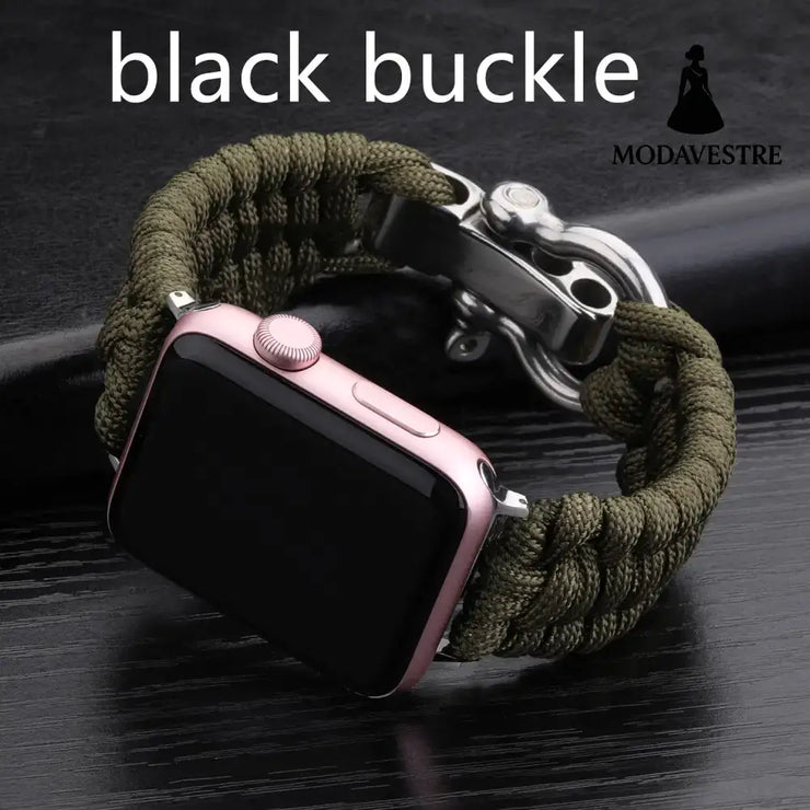 Nylon Sports Braided Steel Buckle Watch Accessory