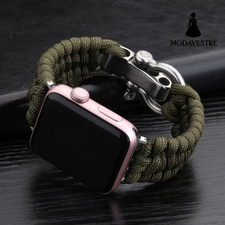 Nylon Sports Braided Steel Buckle Watch Army green / 38to40mm Accessory