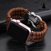 Nylon Sports Braided Steel Buckle Watch Brown / 38to40mm Accessory