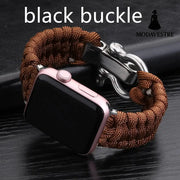 Nylon Sports Braided Steel Buckle Watch Brown black buckle / 38to40mm Accessory