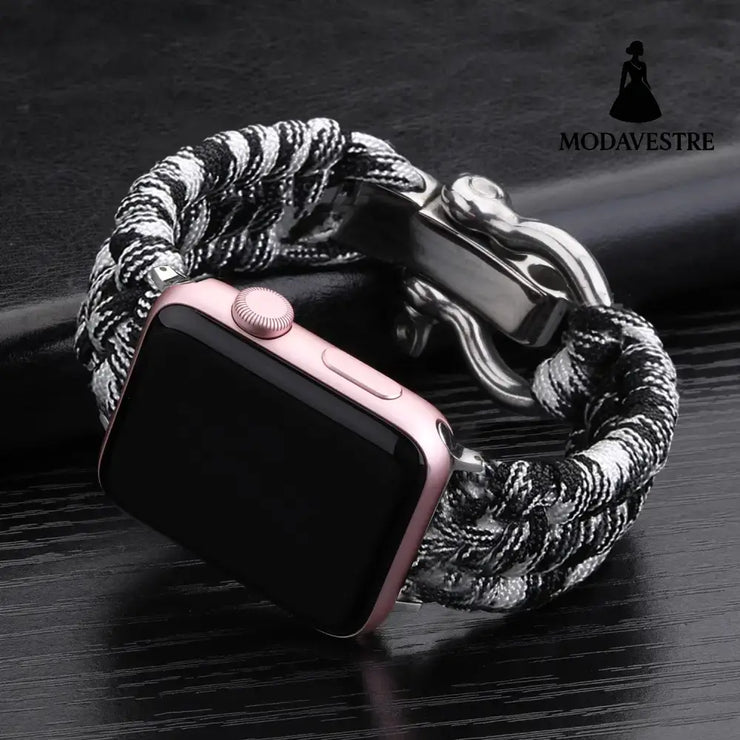 Nylon Sports Braided Steel Buckle Watch Camouflage black / 38to40mm Accessory