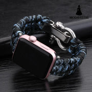 Nylon Sports Braided Steel Buckle Watch Camouflage blue / 38to40mm Accessory