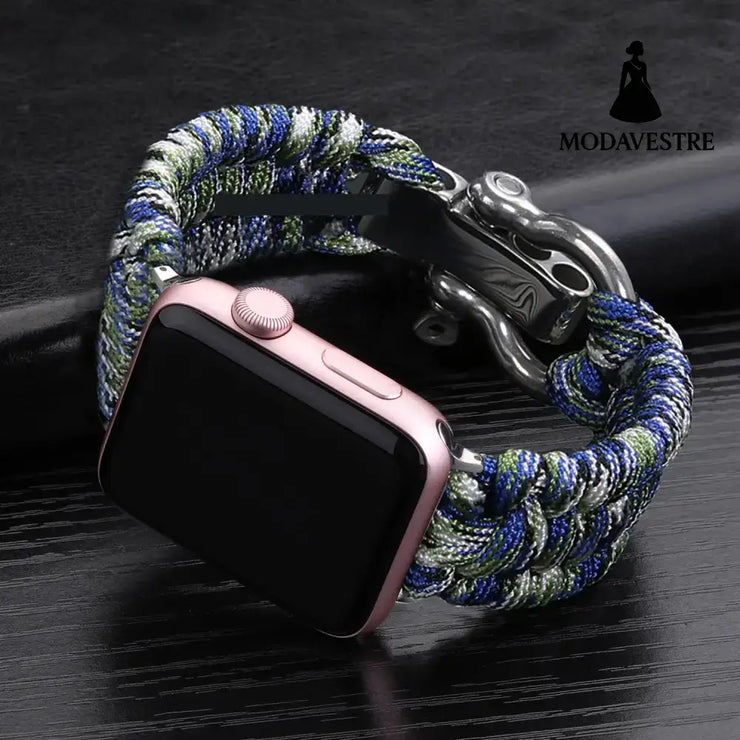 Nylon Sports Braided Steel Buckle Watch Camouflage green / 38to40mm Accessory
