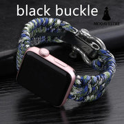 Nylon Sports Braided Steel Buckle Watch Camouflage green black buckle / 38to40mm Accessory