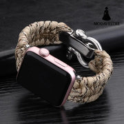 Nylon Sports Braided Steel Buckle Watch Camouflage khaki / 38to40mm Accessory