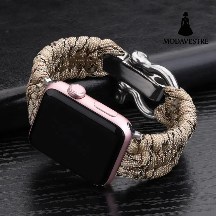 Nylon Sports Braided Steel Buckle Watch Camouflage khaki / 38to40mm Accessory