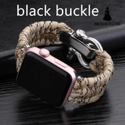 Nylon Sports Braided Steel Buckle Watch Camouflage khaki black buckle / 38to40mm Accessory