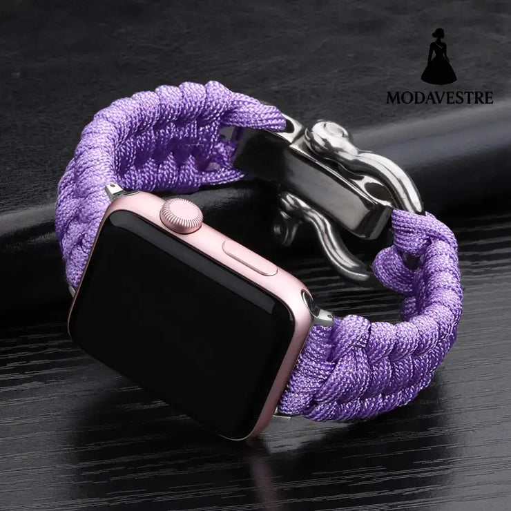 Nylon Sports Braided Steel Buckle Watch Purple / 38to40mm Accessory
