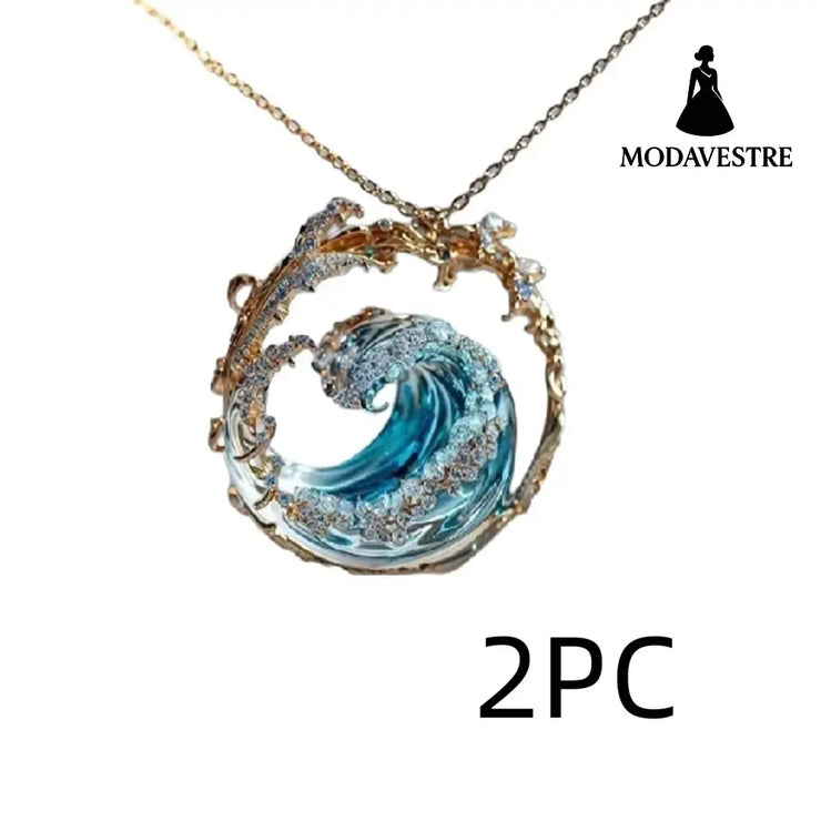 Ocean Theme Adjustable HAILANG Necklace Necklace 2PC