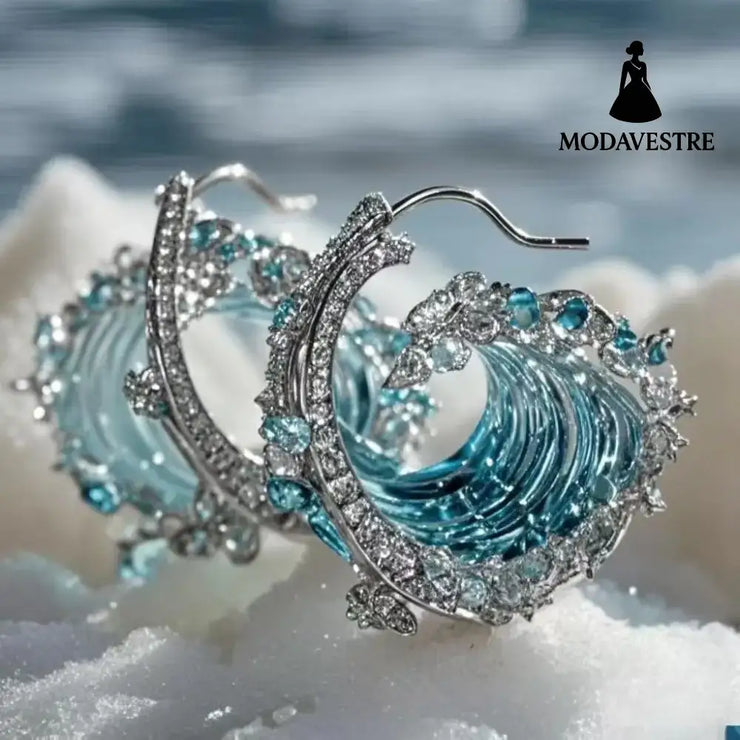 Ocean Theme Adjustable HAILANG Necklace Earrings silver