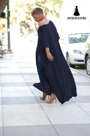 One Shoulder Casual Fall Dresses