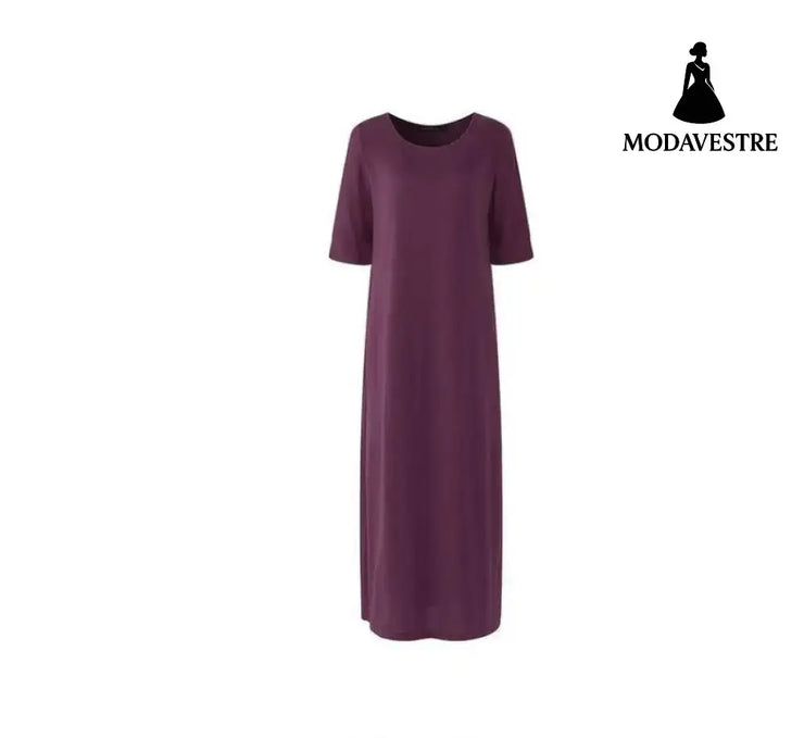 One Shoulder Casual Fall Dresses Purple / 3XL