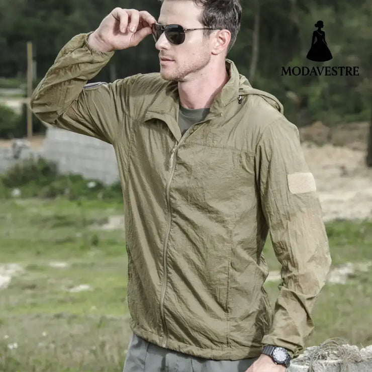 Outdoor sun protection clothing for men and women Khaki / L