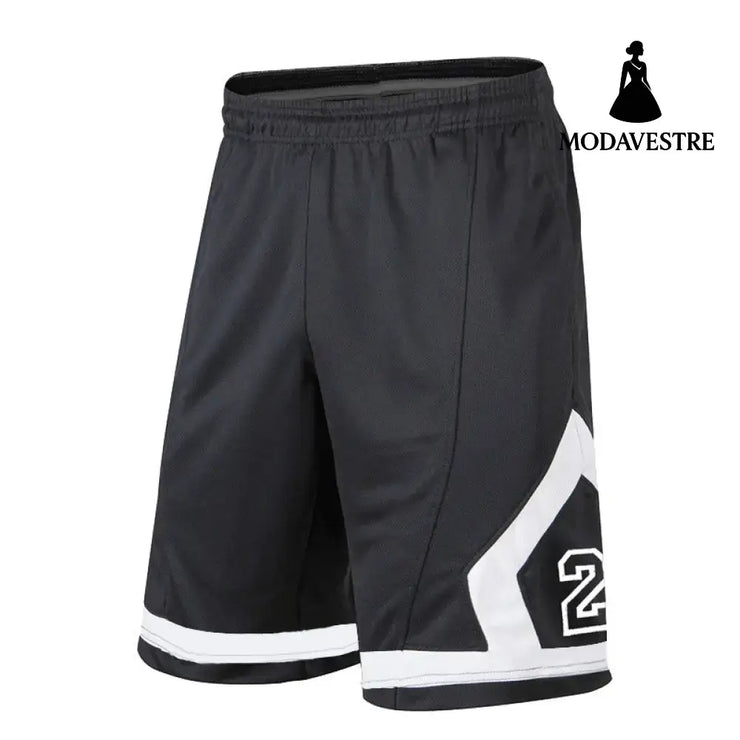 Outdoor training shorts male Black white / 3XL