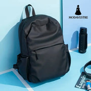 Oxford Cloth Waterproof Backpack Bag Black / One Size
