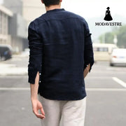 Plaid Collar Tops Turn Down Men Shirts Clothing