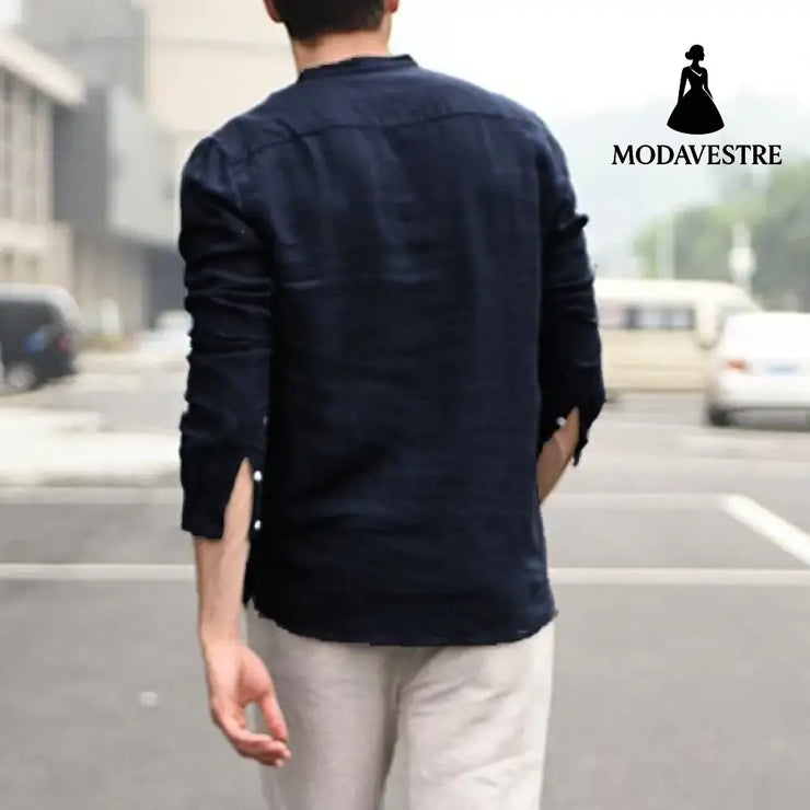 Plaid Collar Tops Turn Down Men Shirts Clothing