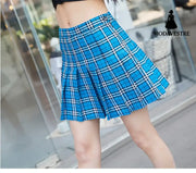 Pleated skirt skirt skirt Blue / L