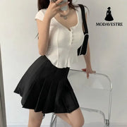 Pleated Skirt High Waist Thin Temperament Short Skirt Skirt