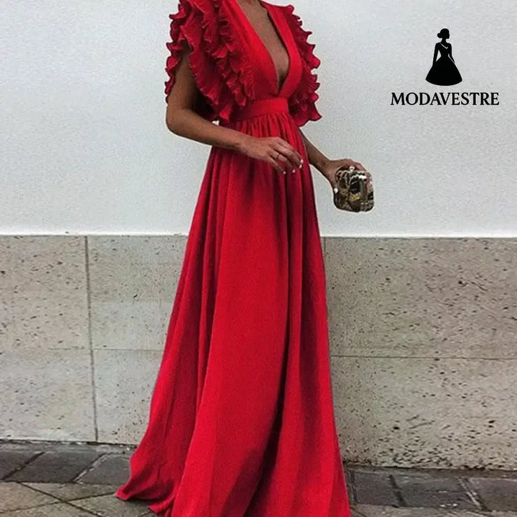 Plus Size Maxi Dress Womens Party Gown Long Dresses