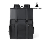 PU Leather Adjustable Strap Backpack Bag Black / One Size