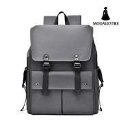 PU Leather Multi-Pockets Adjustable Strap Backpack Bag