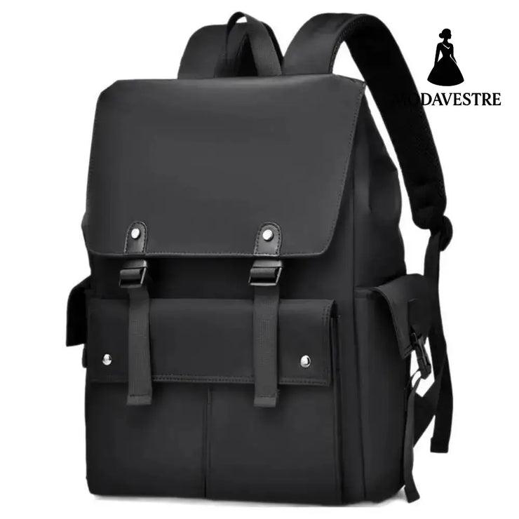 PU Leather Multi-Pockets Adjustable Strap Backpack Bag