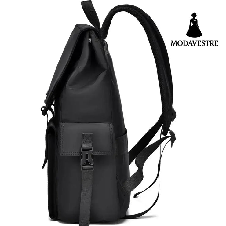 PU Leather Multi-Pockets Adjustable Strap Backpack Bag