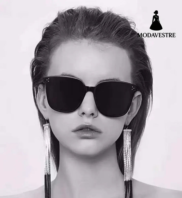 Rectangle Sunglasses Women Rimless Square Sun Glasses