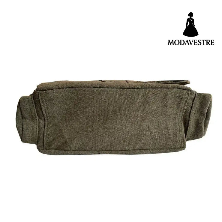 Retro canvas bag men’s shoulder bag crossbody bag large capacity casual bag travel bag unisex canvas bag