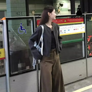 Retro Short Baseball Jacket Women’s Niche Loose Casual Jacket