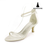 Satin-Colored Women S Shoes With One Strip Sandals Beige / 34