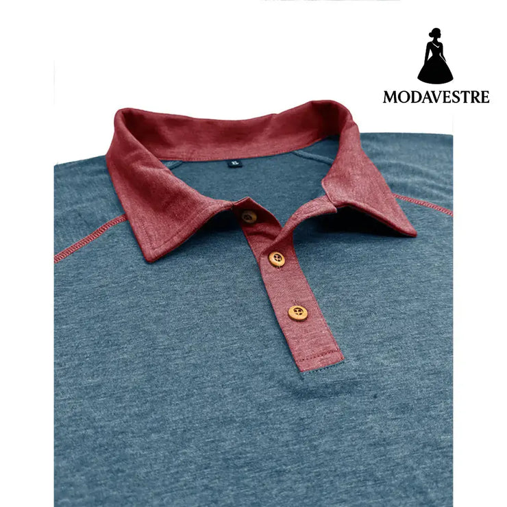 Short-sleeved Lapel T-shirt POLO Bottoming Shirt Men Clothing T-shirt