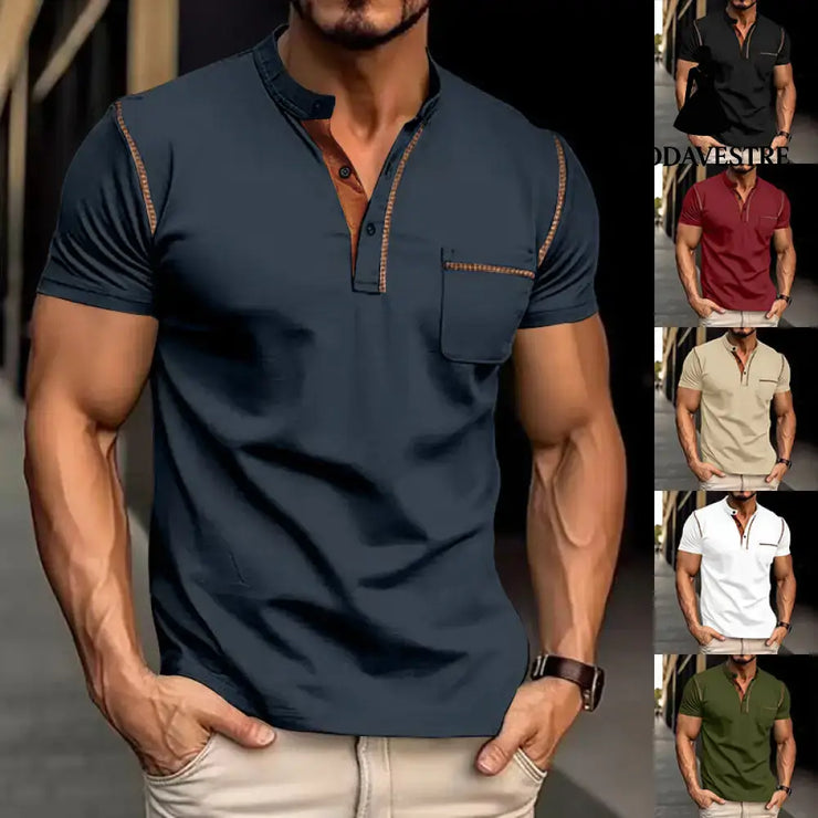 Short-sleeved Polo Shirt Summer Casual Quick-dry Tops Men Clothing Shirt