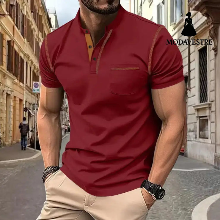 Short-sleeved Polo Shirt Summer Casual Quick-dry Tops Men Clothing Shirt