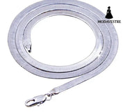 Silver Color necklace Unisex Flat snake Link Chain Lobster Clasp collares necklaces for women men S-N21