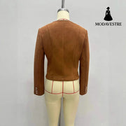 Single-breasted Short All-match New Suede Jacket Jacket