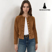 Single-breasted Short All-match New Suede Jacket Jacket
