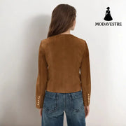 Single-breasted Short All-match New Suede Jacket Jacket